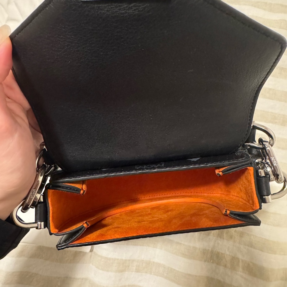 MCM (Black Visetos Patricia Mini Shoulder Bag) - Picture 8 of 14